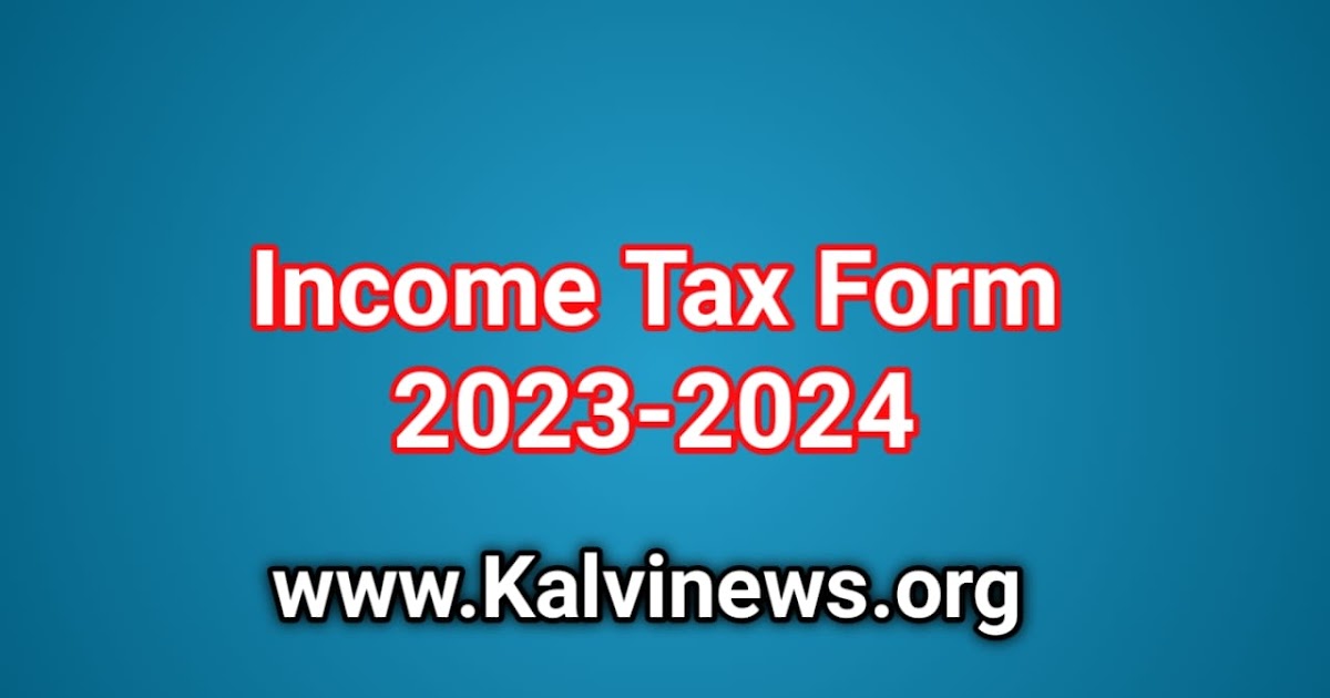 Tax Form 2023 2024